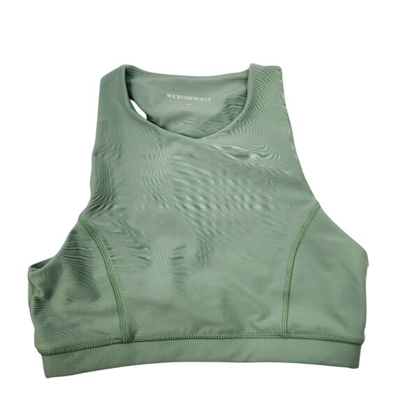 WeWoreWhat by Revolve Medium Support Olive Green Sports Bra M Polyester Elastane - Picture 1 of 7